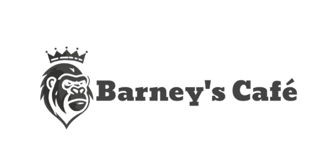 Barney's Café — crowned gorilla logo